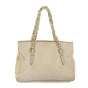 Prada Vintage Pre-owned Nylon prada-vskor Beige, Dam