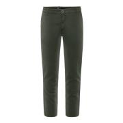 BomBoogie Stretch Bomull Gabardine Chino Byxor Green, Herr