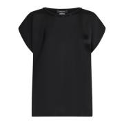 Fabiana Filippi Svart Topp Elegant Stil Black, Dam