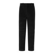 Circolo 1901 Velour Morotsbyxor Black, Dam