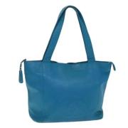 Chanel Vintage Pre-owned Laeder totevskor Blue, Dam