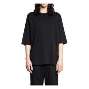 Thom Krom Svart Grafiskt Tryck Oversized T-shirt Black, Herr