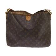 Louis Vuitton Vintage Pre-owned Canvas axelremsvskor Brown, Dam