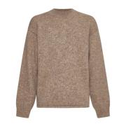 Jacquemus Beige Alpaca Merino Wool Sweater Beige, Herr