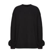 Valentino Garavani Svart Sweatshirt Dammode Aw24 Black, Dam