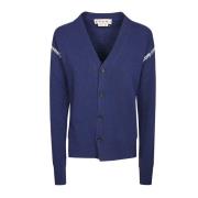 Marni Stilig Cardigan med Stygn Detalj Blue, Dam