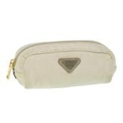 Prada Vintage Pre-owned Canvas necessrer White, Dam