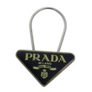 Prada Vintage Pre-owned Metall nyckelhllare Black, Dam