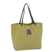 Fendi Vintage Pre-owned Nylon fendi-vskor Beige, Dam