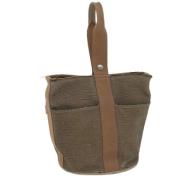 Hermès Vintage Pre-owned Canvas handvskor Brown, Dam