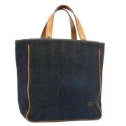 Burberry Vintage Pre-owned Canvas handvskor Blue, Dam