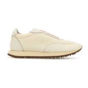 The Row Tvåtonigt läder mesh sneakers Beige, Dam