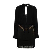 Elisabetta Franchi Svart Klänning Aw24 Dammode Black, Dam