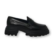 Hogan Stiliga Moccasins för Män Black, Dam