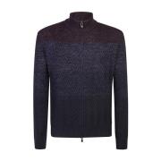 Corneliani Stilren Sweatshirt Blu/mattone Aw24 Blue, Herr