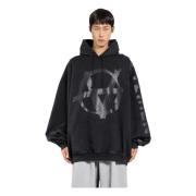 Vetements Anarki Hoodie med ikontryck Black, Herr