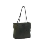 Prada Vintage Pre-owned Nylon prada-vskor Green, Dam