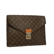 Louis Vuitton Vintage Pre-owned Canvas portfljer Brown, Dam