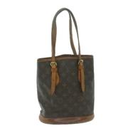 Louis Vuitton Vintage Pre-owned Canvas axelremsvskor Brown, Dam