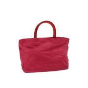 Prada Vintage Pre-owned Satin handvskor Red, Dam