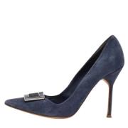 Carolina Herrera Pre-owned Pre-owned Mocka klackskor Blue, Dam