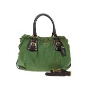 Prada Vintage Pre-owned Nylon prada-vskor Green, Dam