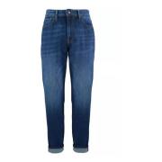 YES ZEE Bomull Regular Fit Jeans Blue, Herr