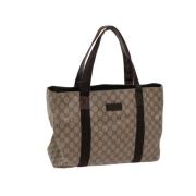 Gucci Vintage Pre-owned Canvas gucci-vskor Beige, Dam