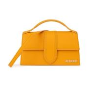 Jacquemus Stilren Läderhandväska Orange, Dam