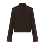 Fabiana Filippi Ull Turtleneck Brown, Dam