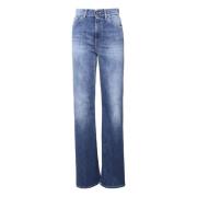 Dondup Denim Bomull Jeans Dragkedja Knappstängning Blue, Dam