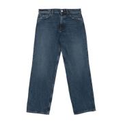 Amish Blå Denim Jeans Blue, Dam