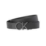 Calvin Klein Logo Spänne Bälte Black, Herr