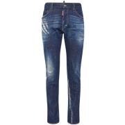 Dsquared2 Blå Jeans Höst Vinter Kollektion Blue, Herr