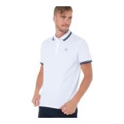 Guess Broderad logotyp slim fit polotröja White, Herr