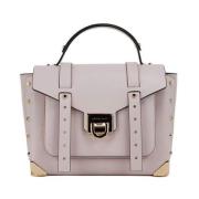 Michael Kors Blush Läder Satchel Handväska Gray, Dam