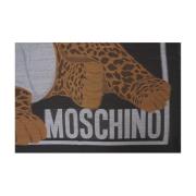 Moschino Svarta Scarves Aw24 Damtillbehör Multicolor, Dam