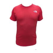 The North Face Röd Logotyp Bomull T-shirt Red, Herr