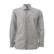 Tom Ford Klassisk Bomullsskjorta Grå Button-Up Gray, Herr