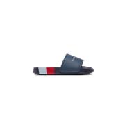 Tommy Hilfiger Logo PVC Mules - Blå EVA Blue, Dam