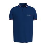 Tommy Hilfiger Blå Piqué Polo Skjorta Blue, Herr