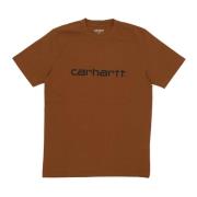 Carhartt Wip Script Tee Djup H Brun/Svart Brown, Herr