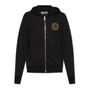 Versace Jeans Couture Sweatshirt med logotyp Black, Herr