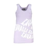 Cavalli Class Elegant Lila Tank Top Purple, Dam