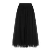 Fabiana Filippi Svart Elegans Kjol Aw24 Black, Dam