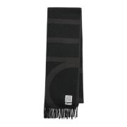 TotêMe Monogram Jacquard Ullsjaal Black, Dam