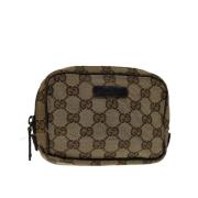 Gucci Vintage Pre-owned Canvas gucci-vskor Beige, Dam