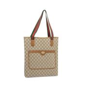 Gucci Vintage Pre-owned Canvas gucci-vskor Beige, Dam