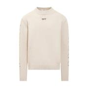 Off White Stilfull Stickad Topp White, Herr