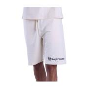 Sergio Tacchini 100% Bomullsshorts - Beige Straight Fit Beige, Herr